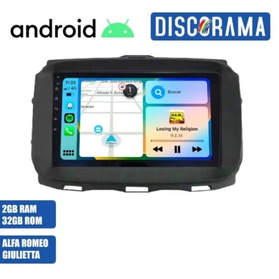 AUTORADIO ANDROID ALFA ROMEO GIULIETTA 2014-2019 STEREO AUTO TOUCH 7" NAVIGATORE - Immagine 1 di 4