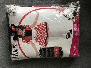 Disney Minnie Mouse poofy dress fancy red and black 3T - 4T Halloween Costume - Picture 1 of 2