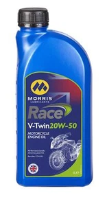 MORRIS V-Twin 20W-50 Racing Mineral Engine Oil for Harley Davidson JASO MA - 1L - Picture 1 of 6