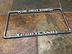 THE CHEVY STORE Portland Oregon Metal License Plate Frame - Picture 1 of 1