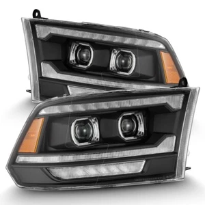 Projector Headlights Alpharex Pro For 09-18 Dodge Ram MK II Style Black Housing - Bild 1 von 9