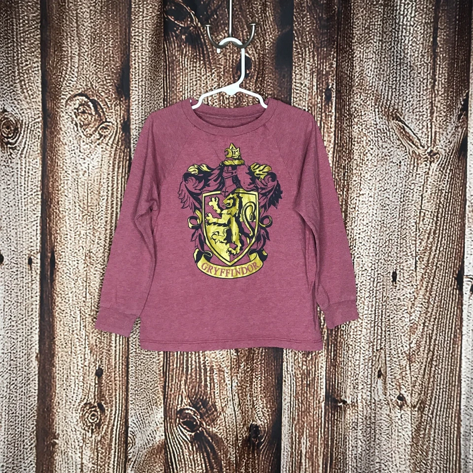 Harry Potter GRYFFINDOR Girl’s Long-Sleeve Graphic Tee T-Shirt Size XS (4/5) - Image 1 of 4