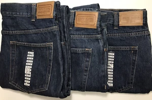 New, North Canyon Traders Heavyweight Men's 5-Pocket Jeans, 34Wx32L, 3 pair lot - Picture 1 of 2