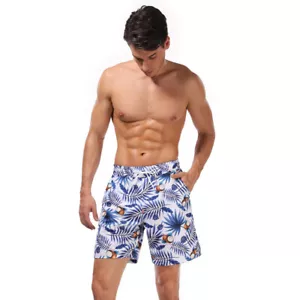 Costume da bagno uomo asciugatura rapida estivo nuoto spiaggia tavola pantaloncini - Foto 1 di 19