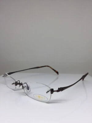Novos óculos Toki TK 8168 titânio C. 182 marrom brilhante e fosco 48-19mm Japão - Imagem 1 de 4