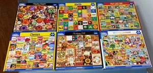 White Mountain Set 6 Puzzles 1000 State Laws Welcome Fall M&Ms Collagen - Bild 1 von 10