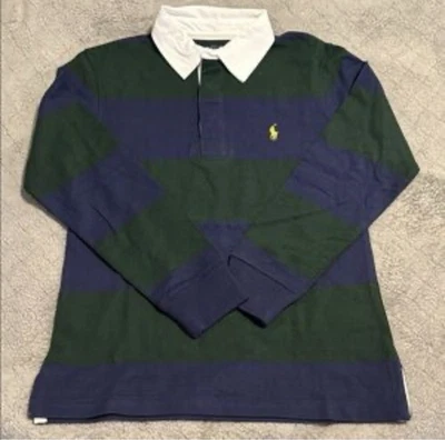 Vintage 90s Polo Ralph Lauren Long Sleeve Rugby Polo Shirt Large - Image 1 of 4