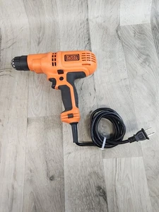 Taladro con cable Black+Decker 5,2 amperios DR260 3/8 pulgadas herramienta eléctrica naranja usado - Imagen 1 de 7