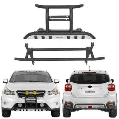 Rally light Bar Tubular Front + Rear Bumper for 2013-2017 Subaru XV Crosstrek Foto 1 de 4