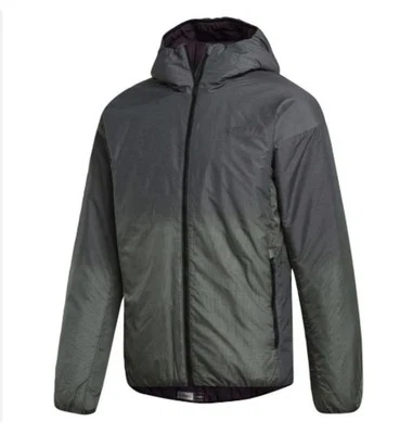 Adidas Terrex Windweave Insulated Hooded Jacket. Grey. Large - Image 1 of 4