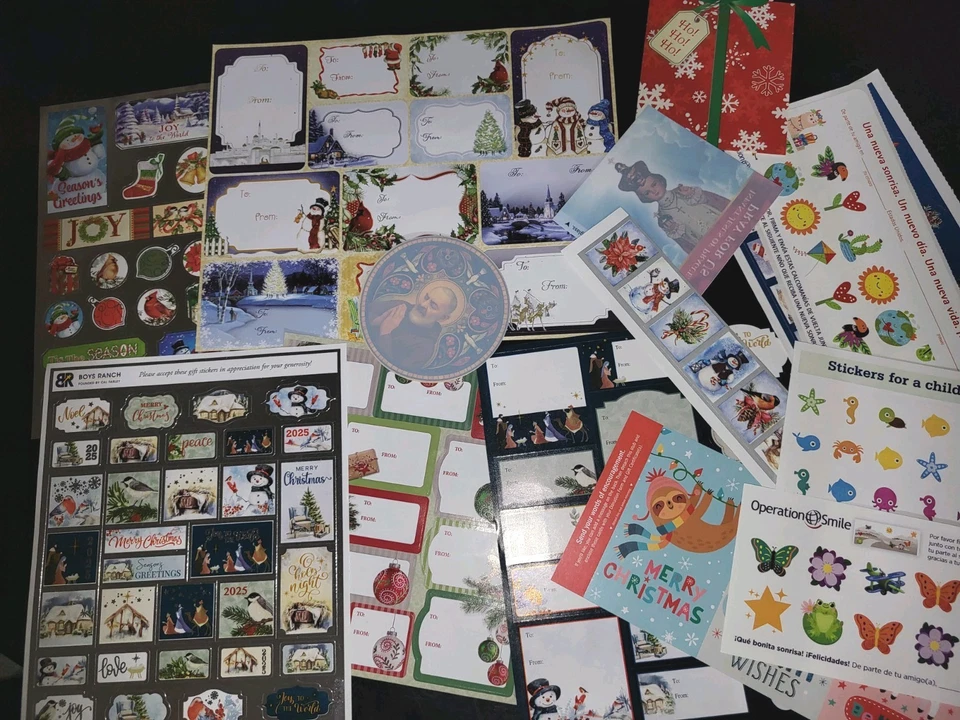 Lote de pegatinas y adornos para álbumes de recortes de Navidad e Invierno NUEVO Foto 1 de 4