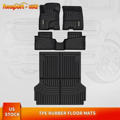 Upgraded Floor Mats & Truck Bed Liner for 2022-2025 Ford Maverick Hybrid TPE Set Foto 1 de 4