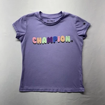 Camiseta Champion Auténtica Ropa Atlética Niños Pequeña Púrpura Foto 1 de 4