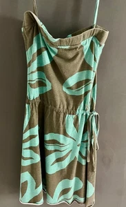 Quicksilver Roxy dress khaki and green floral 2000s Surfer - Picture 1 of 2