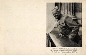 c.1917 General John J. PERSHING Portrait in Uniform Close-up View; WWI Mint - Bild 1 von 2