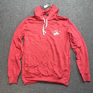 Sudadera con Capucha de Golf Travis Matthew Rojo Castaño Tostado Pequeña Algodón Pima Nueva con Etiquetas - Imagen 1 de 10