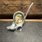 Vintage Cat Photo Frame Pewter 2X3" Picture Kitten Ornament Decor