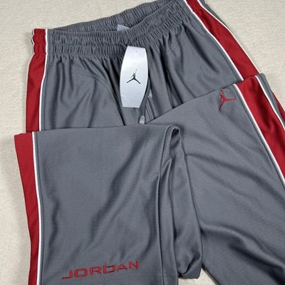 Pantalones deportivos Nike Jordan 2003 vintage de calentamiento L gris rojo cremallera laterales estilo Y2K Foto 1 de 4