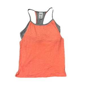 Victoria's Secret Coral Pink Medium Built In Bra Racer Back Tank Top - Picture 1 of 5