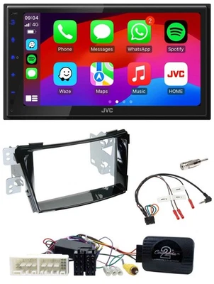 JVC Bluetooth 2DIN Lenkrad DAB USB Autoradio für Hyundai i40 ab 16 VF Klavierlac - Bild 1 von 4