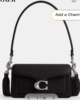 Coach Tabby 20 Black Silver Hardware *Authentic* - Image 1 of 4