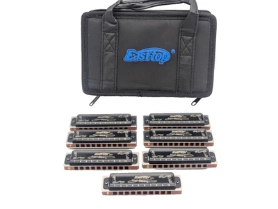 EASTTOP Harmonica Set 7 blues harp 008K Professional Diatonisch Harmonica Set - Bild 1 von 4