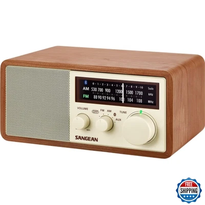 Sangean WR-16 调幅/调频蓝牙木柜收音机辅助扬声器 — 第 1/3 张图片