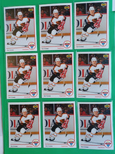 LOT OF 9 1991-92 UPPER DECK MCDONALD'S STEVE YZERMAN #MC-19 ALL STAR CARD