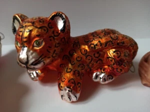 Raub-KATZE, 6 x deutscher Katzen-Christbaumschmuck Glas auch Inge Glas - Bild 1 von 13