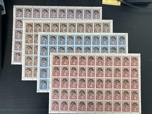 Romania 1945 STAMPS Red Cross WWII full SHEETS MNH ROYAL POST BOGEN NURSE - Picture 1 of 2