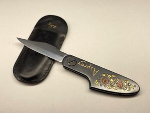 beautiful vintage asprey handmade pocket knife with asprey leather cover 🇬🇧