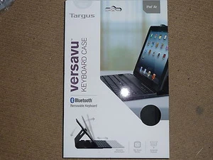 TARGUS VERSAVU BLUETOOTH KEYBOARD FOLIO CASE APPLE IPAD AIR BLUETOOTH STAND NEW! - Picture 1 of 3