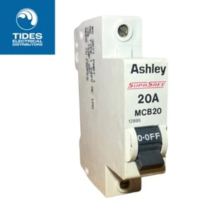 Ashley & Rock SUPASAFE RED MCB 20 Amp Single Pole Type B 12895 - Picture 1 of 2