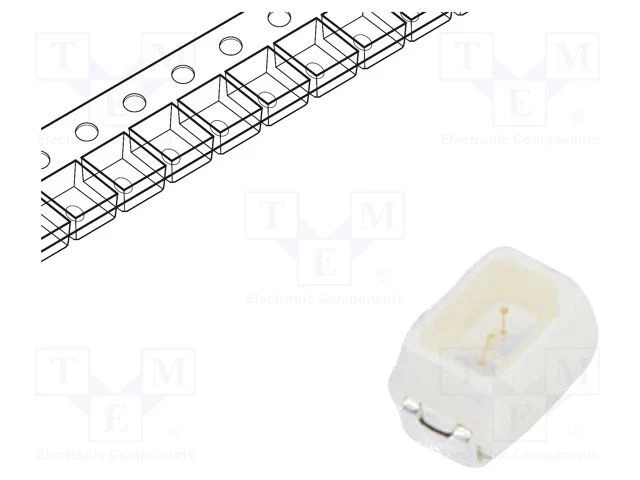 LED 280÷530mcd 2x1, 4x1, 3mm 2014, Mini PLCC2 SMD Bleu 120° RF-BNRK14TS-CE ( - Photo 1/1