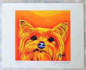 Michelle Mardis Yorkshire Terrier YORKIE II Signed Numbered 156/200 8X10 Print - Picture 1 of 3