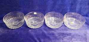 4 Arcoroc USA Verre Trempe Tempered Glass Bowls Starburst Diamond Pattern 5" - Picture 1 of 5