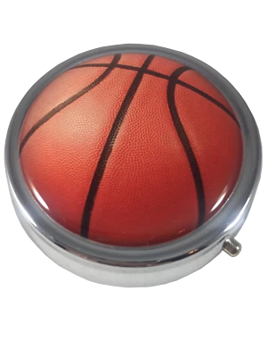 PILL BUDDY Basketball Small Daily Medication Pill Box Pocket Purse Travel Organizer Case