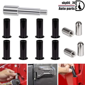 Door Pin Guides + Hinge Liners + Bushing Removal Tool For Jeep Wrangler JK/JL - Imagen 1 de 12