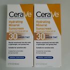 Cerave - Hydrating Sunscreen Face Sheer Tint - SPF 30 - x2 - 1.7oz[Exp: 2023]