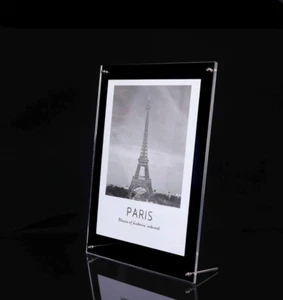 A3 A4 Size Clear Perspex Acrylic Photo Frame Desk Pictures Poster Display Holder - Picture 1 of 14