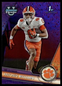 2023 Bowman Chrome University ANTONIO WILLIAMS PÚRPURA MINI DIAMANTE 230/399 #29 - Imagen 1 de 2