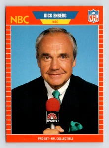 1989 Pro Set Card, #24 Dick Enberg, NBC Sports Announcer - Picture 1 of 3