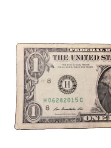 2013 $1 Bill Fancy Serial Number Birthday Anniversary Date June 28, 2015 - Picture 1 of 4