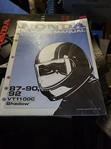 NEW SEALED 1987-1990 1992 HONDA SHADOW VT1100C DEALER Factory Service Manual - Picture 1 of 1