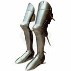 Leg Greaves Larp Steel Dwarven Leg Knight Greaves Armo Antiq Medieval Item