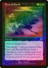 Rancid Earth FOIL Torment HEAVILY PLD Black Common MAGIC GATHERING CARD ABUGames