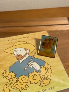 Vincent VanGogh Sonnenblumen PIN neu OVP +Notizblock 4 Motive exklusiv aus Japan - Bild 1 von 5