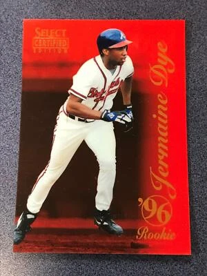 1996 Select Certified Red #107 JERMAINE DYE Atlanta Braves (NV7) - Image 1 of 2