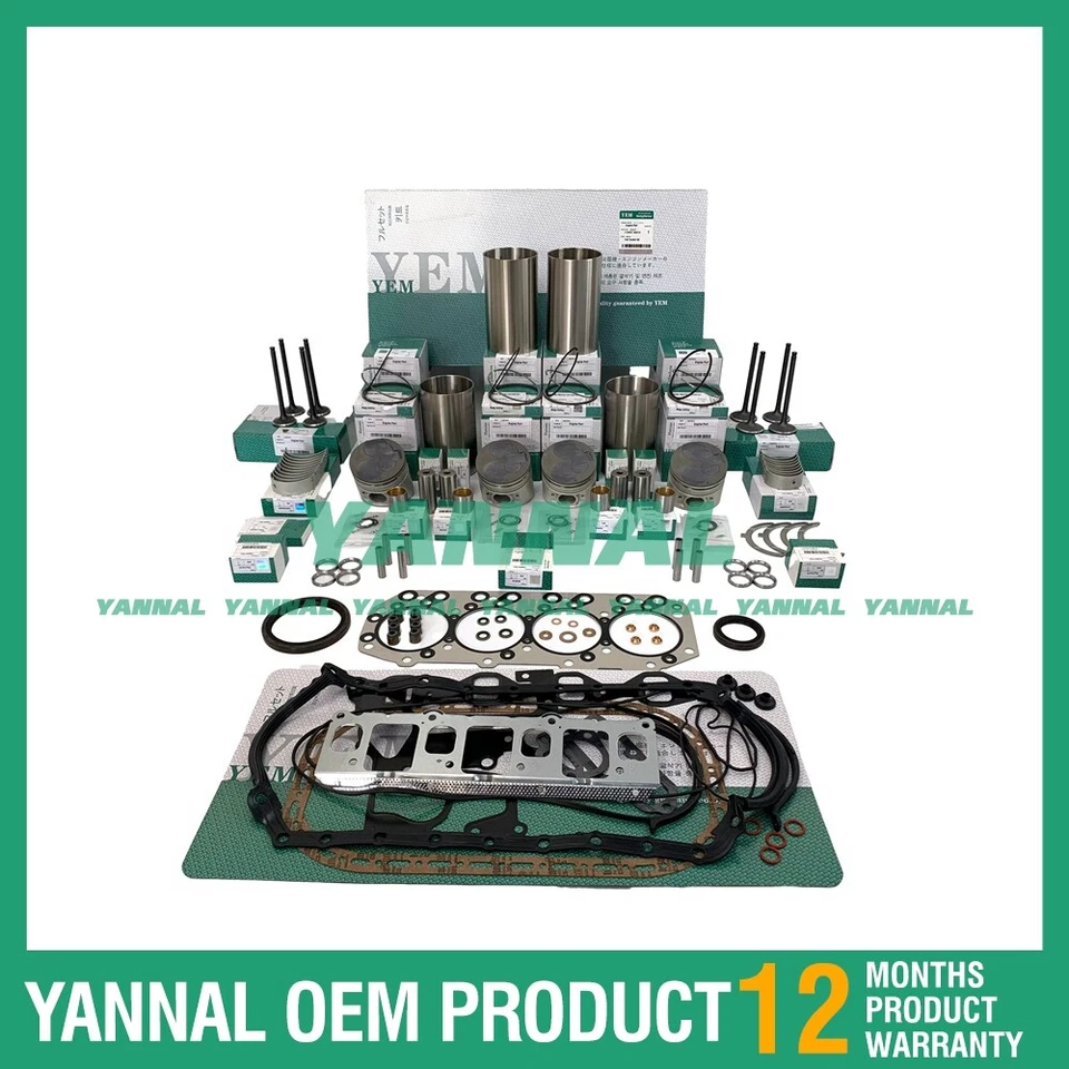 Kit de reconstrucción de motor de revisión 4M40 4M40T para motor Mitsubishi Foto 1 de 4