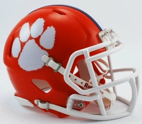 Clemson Tigers NCAA Replica Speed Mini Football Helmet Riddell Cover